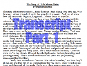 Little Mouse Sister Transcript 1