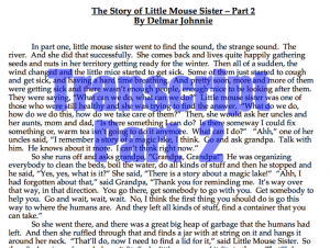 Little Mouse Sister Transcript 2